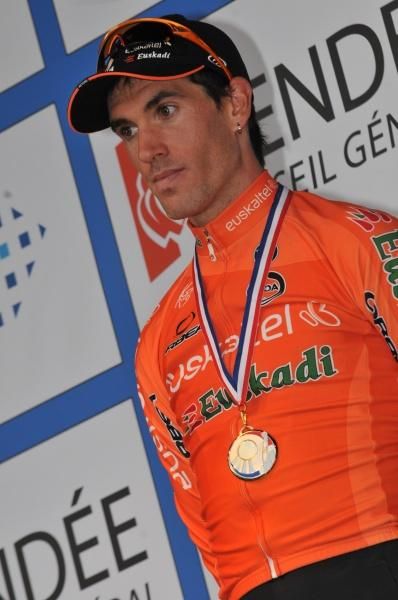 Koldo Fernandez (Euskaltel-Euskadi) looked serious despite winning
