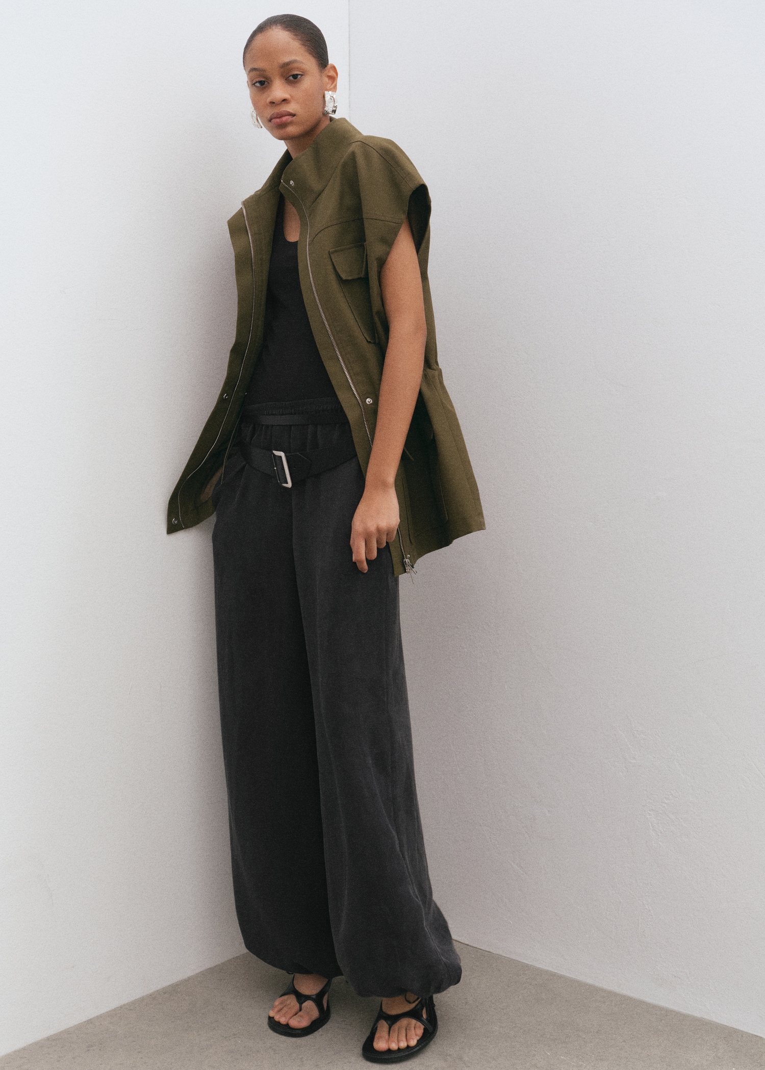 Balloon Trousers With Elastic Waist - Women | Mango United Kingdom