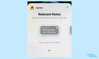 iOS 16 lock screen widget agenda app