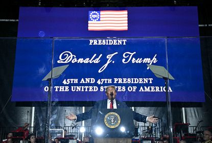 US President Donald Trump celebrates the 250th anniversary of US independence