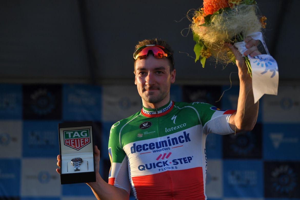 Elia Viviani wins the individual sprint classification
