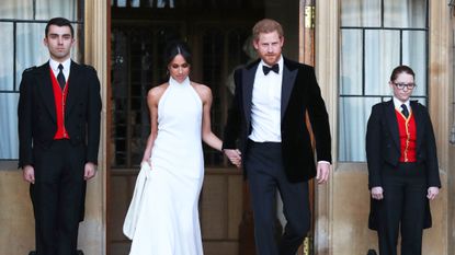 Duchess Meghan Prince Harry Stella McCartney Windsor reception royal wedding