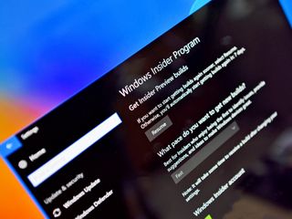 Windows Insider program settings