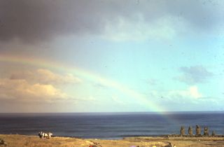 Easter Island Rainbow, April 4, 1986.