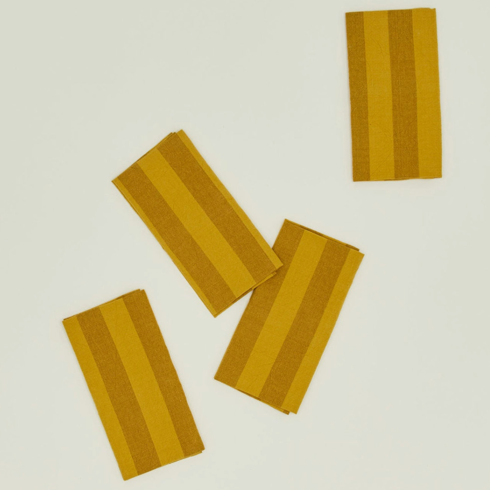 Yellow Striped napkins