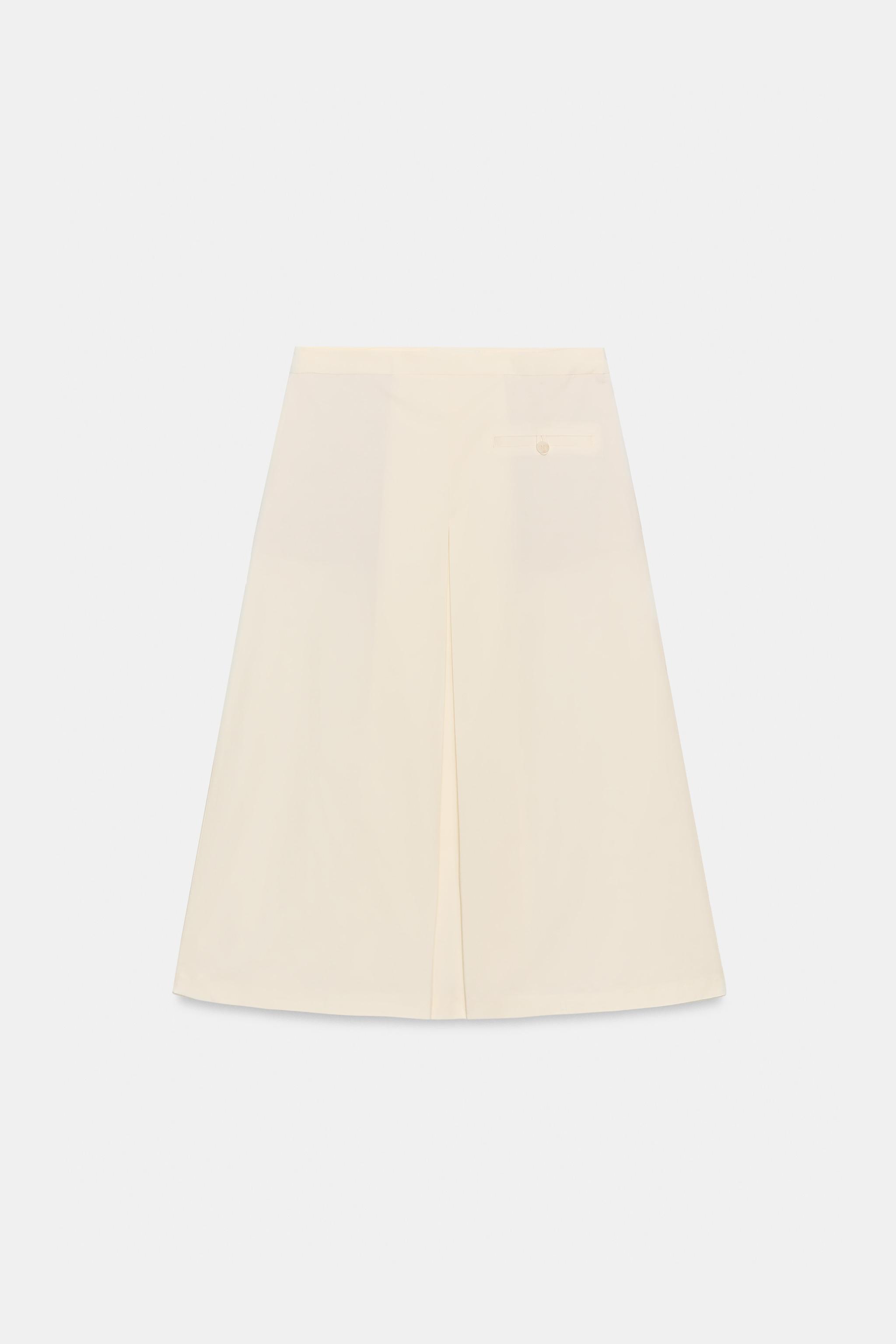 Pleated Cape Skirt Zw Collection