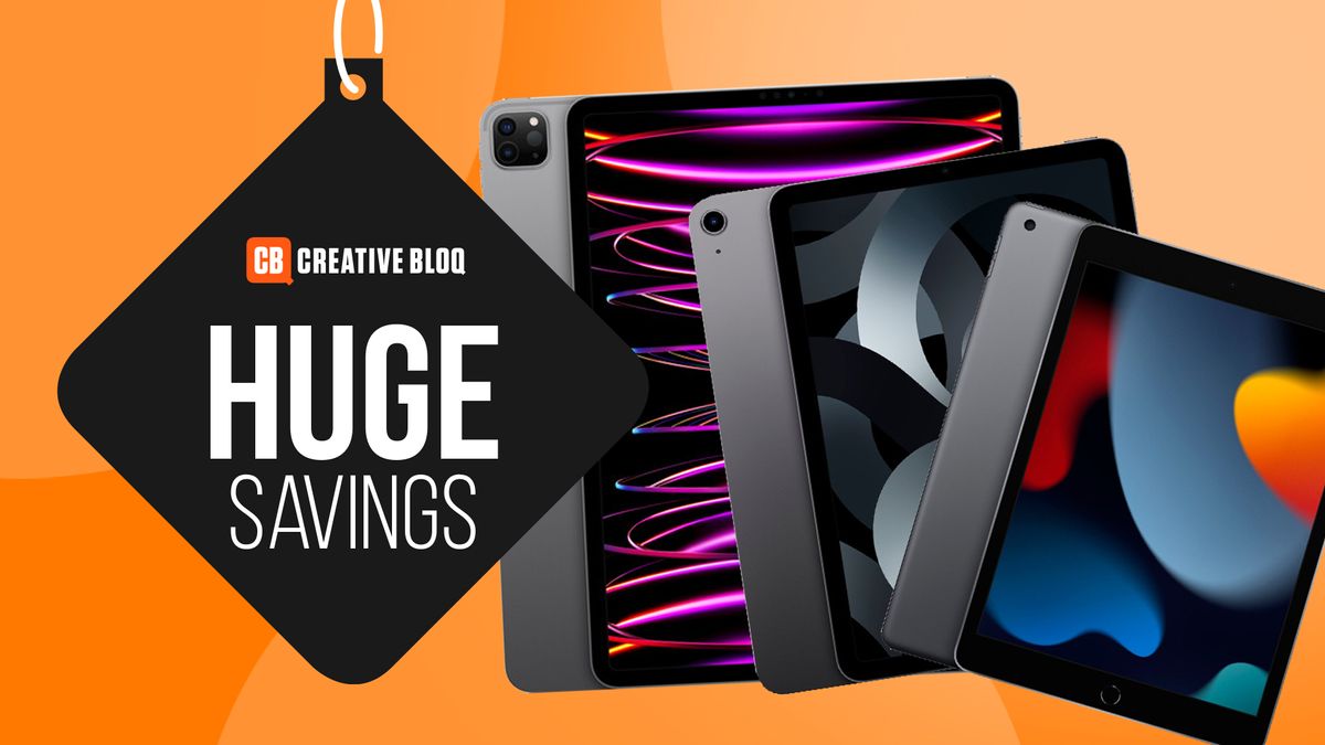 Three iPad deals, text reads &#039;huge savings&#039;