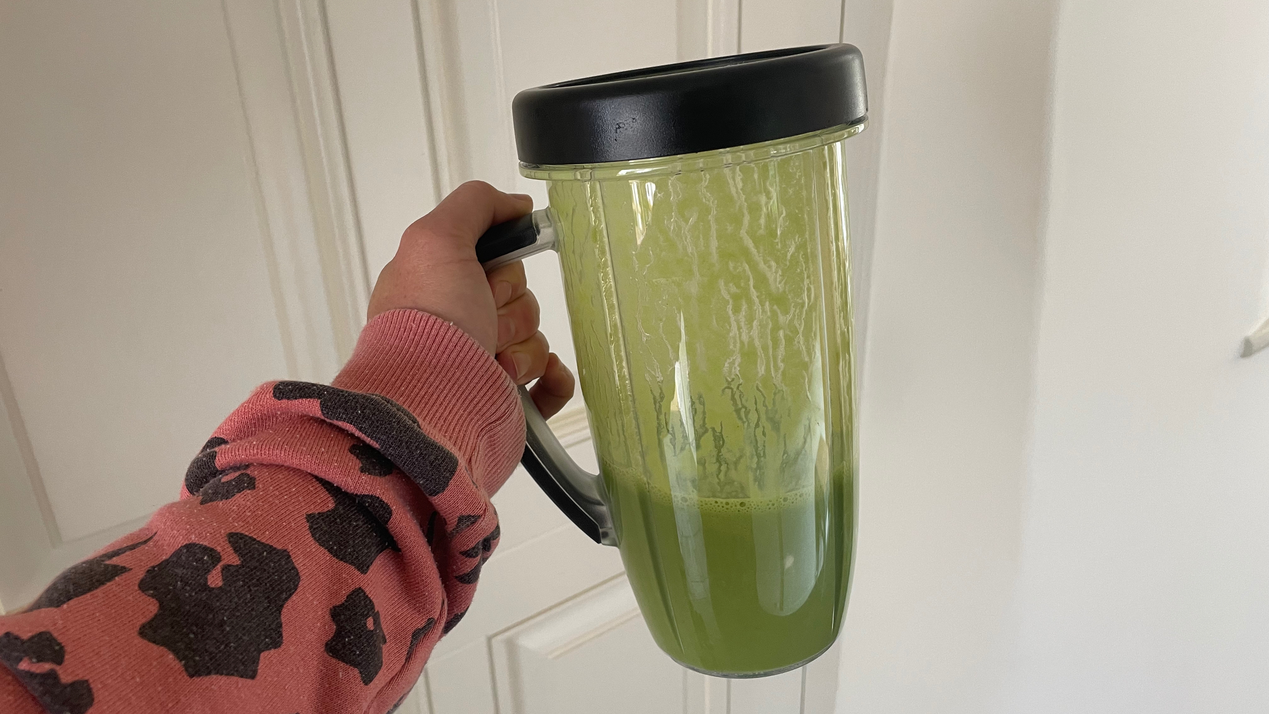 Smoothly blended smoothie in a Nutribullet Rx