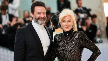 ugh Jackman and Deborra-Lee Furness attends the 2023 Met Gala Celebrating "Karl Lagerfeld: A Line Of Beauty" at Metropolitan Museum of Art on May 01, 2023 in New York City. 