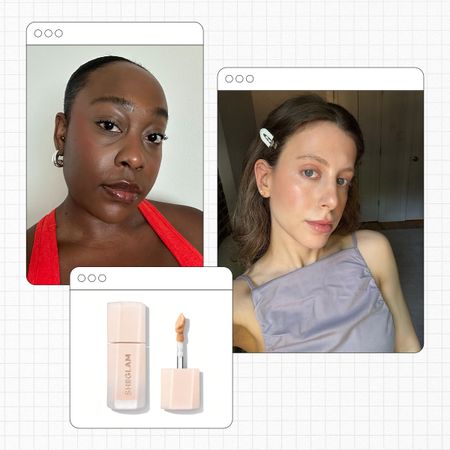 Editors testing SHEGLAM concealer