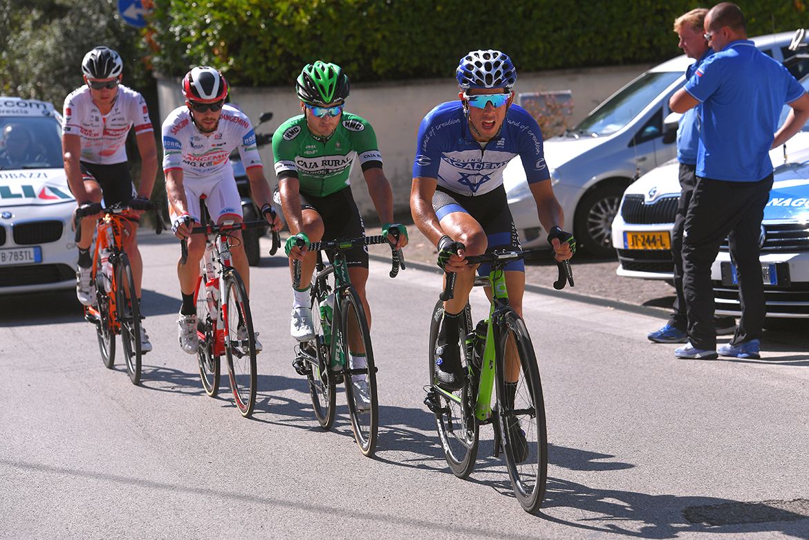 Roy Golstein (Cycling Academy) in the early move