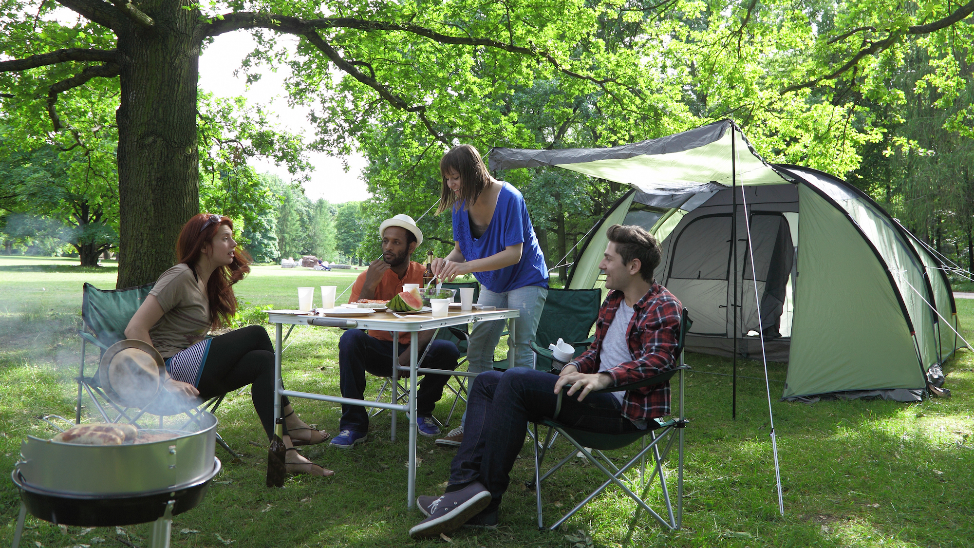 Folding Camping Tables Outdoor Garden Picnic Festival Fishing Portable BBQ Patio