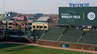 The new LED scoreboard at Wrigley Field. 