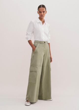 Relaxed Straight-Leg Utility Pant