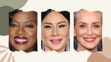 Viola Davis, Lucy Liu and Sharon Stone showing makeup mistakes every woman over 40 should avoid