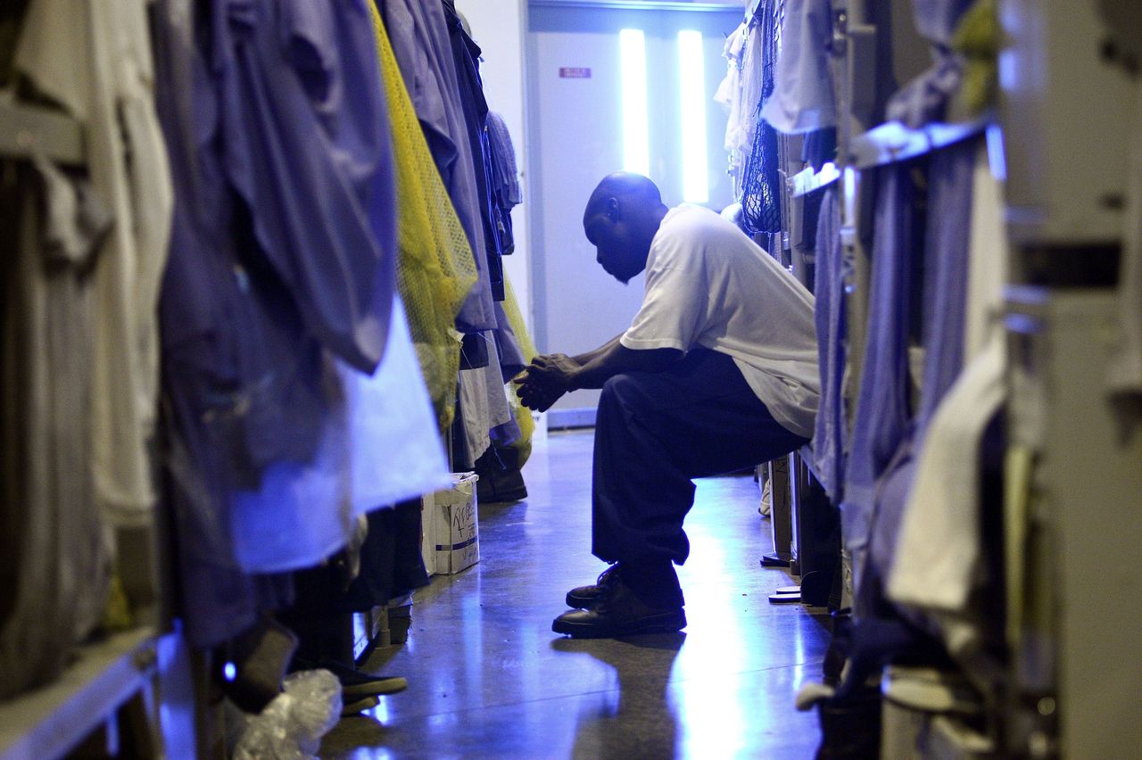 An inmate in a California state prison, 2007.