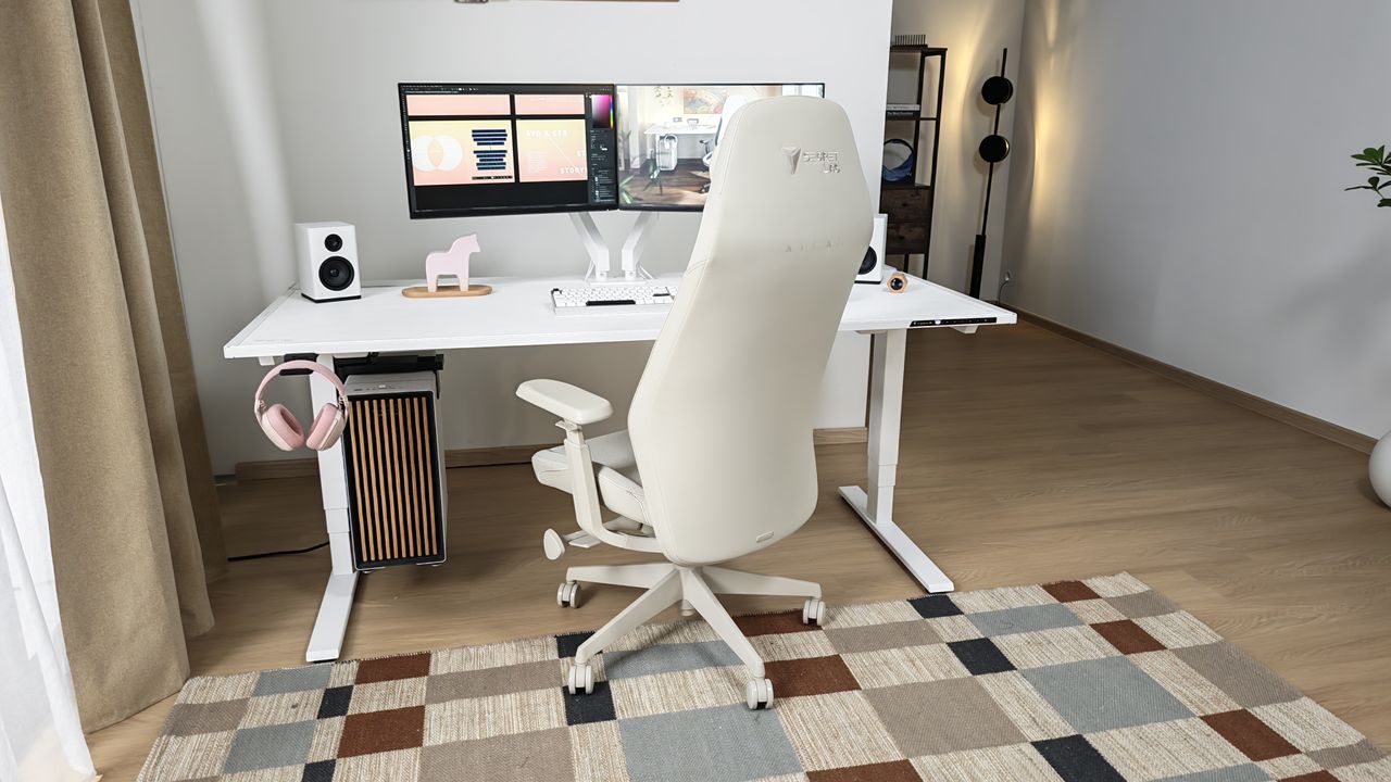 The Secretlab Atlas on show at the brand's Singapore showroom and office.