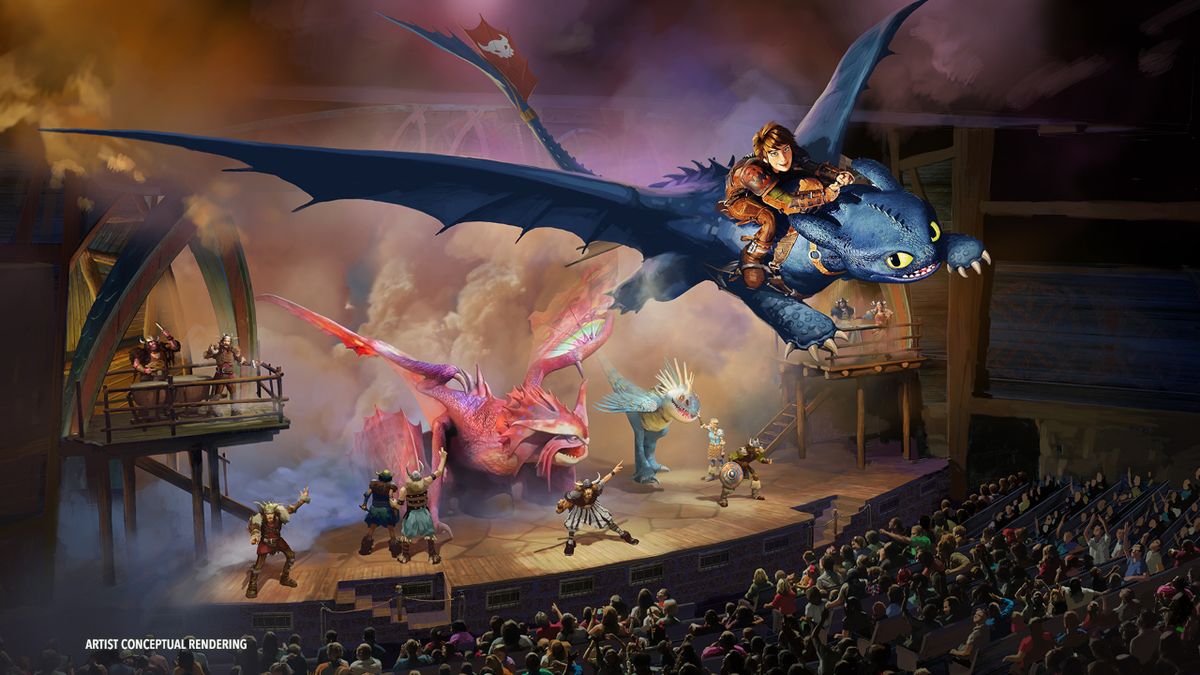 An artist&#039;s rendering of The Untrainable Dragon for How to Train Your Dragon - Isle of Berk.