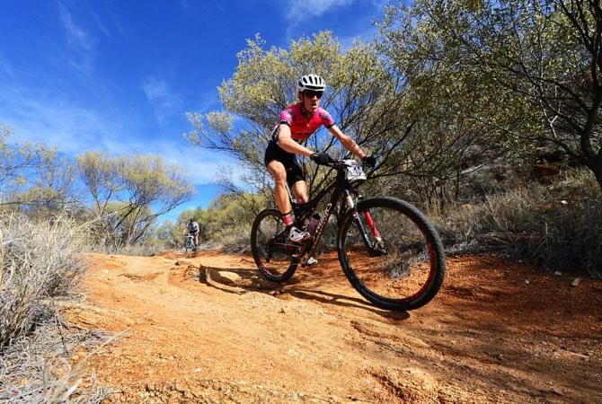 Michael Crosbie en route to stage victory