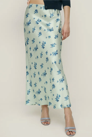 Layla Floral Silk Skirt