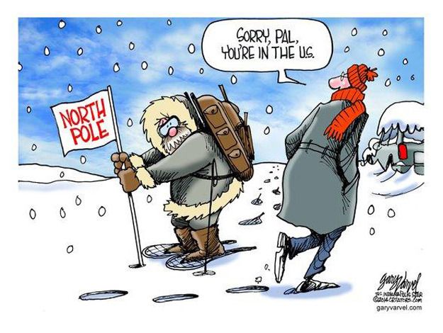 Editorial cartoon winter weather