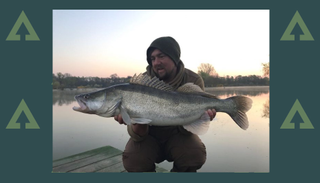 Luke went to Euro-Aqua for its big carp… but was chuffed with this huge zander