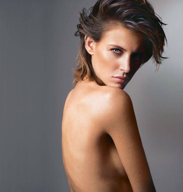Brunette model