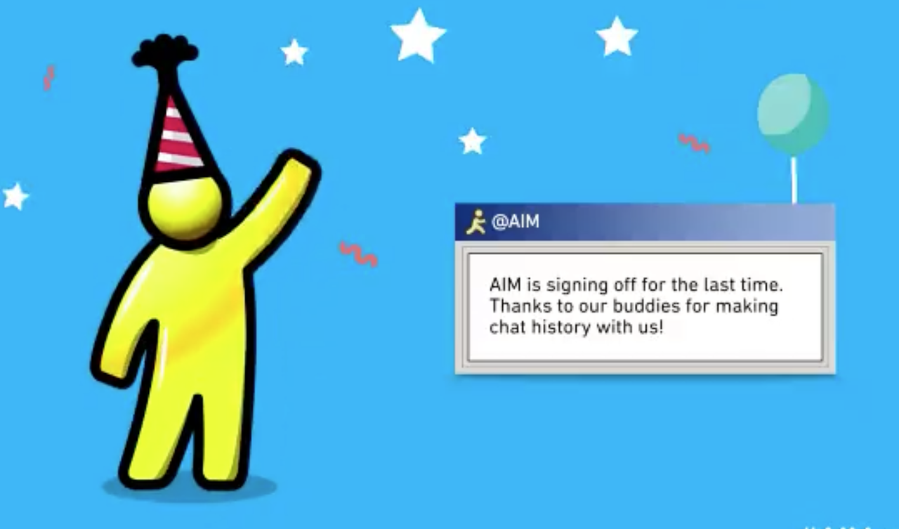 AIM messenger.