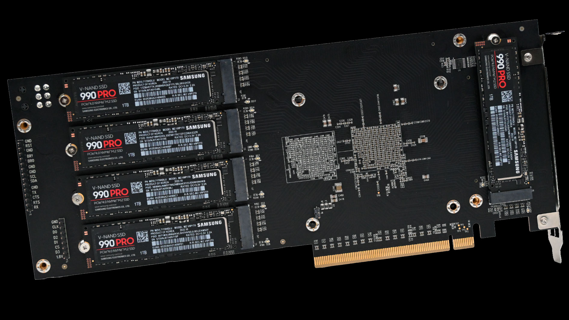 Sabrent 4-Drive NVMe M.2 SSD to PCIe 3.0 x4 Adapter Card Review