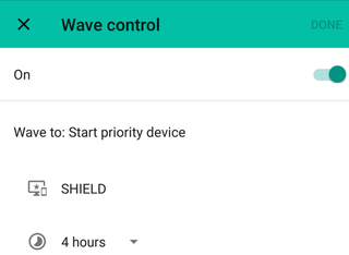 Wave Control settings