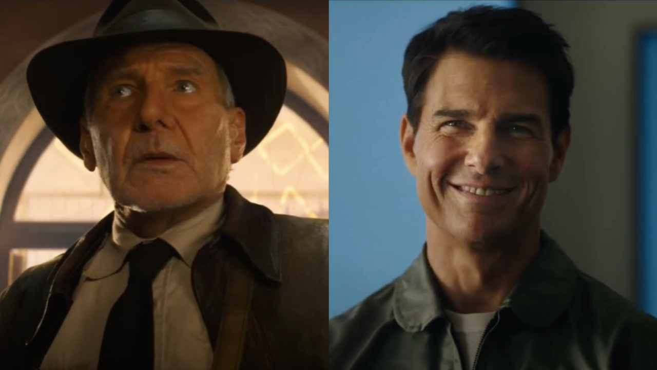 Tom Cruise and Harrison Ford