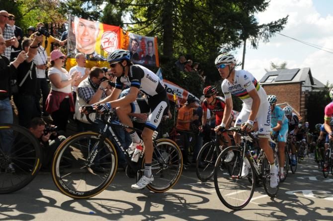 World Champion Rui Costa on the Mur de Huy
