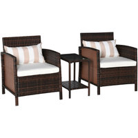 PE Rattan Set 2 Tier Table Set – Brown | was £239.99now £131.39 at The Range