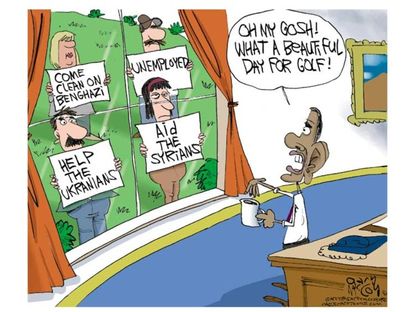 Obama cartoon foreign policy