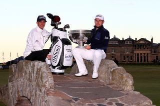Chris Rice and Tyrrell Hatton pose for a photo
