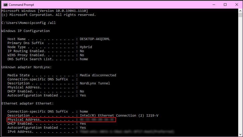 How To Find Your Mac Address In Windows 10 Laptop Mag