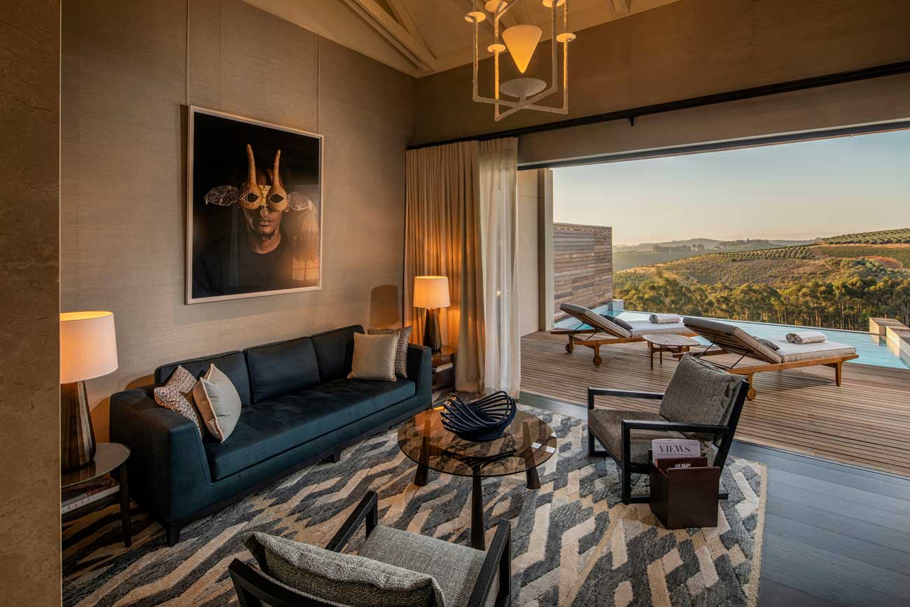 Delaire Graff superior lodge interior