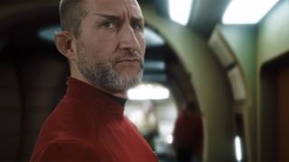 A man in a Star Trek costume