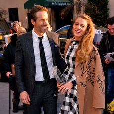 new york, ny march 22 blake lively and ryan reynolds arrive at the guggenheim for a movie premiere on march 21, 2018 in new york city photo by gothamgc images