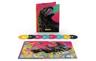 Godzilla boxset cover and discs