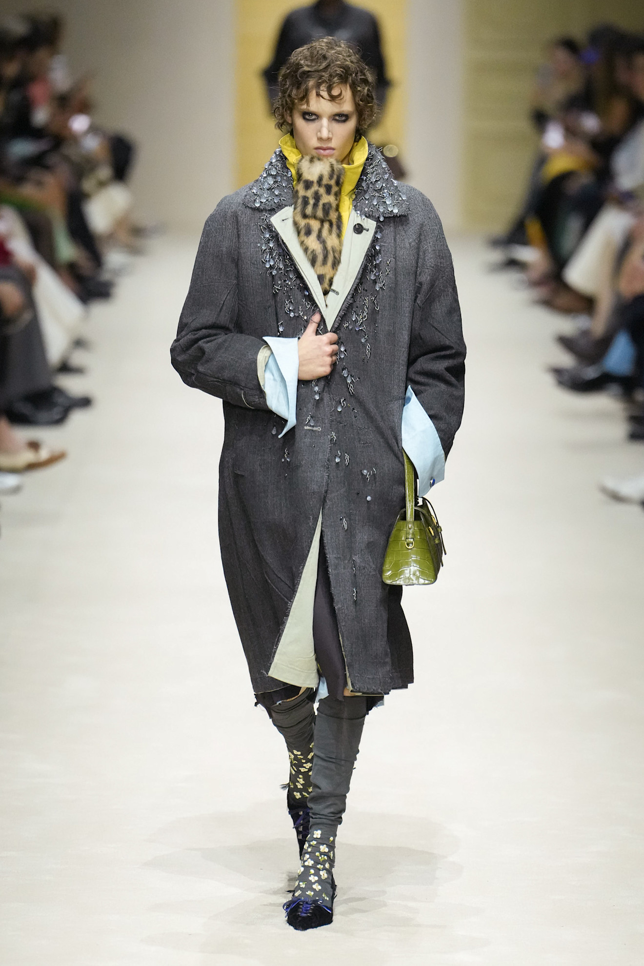 A runway look from the Prada Fall 2026 collection