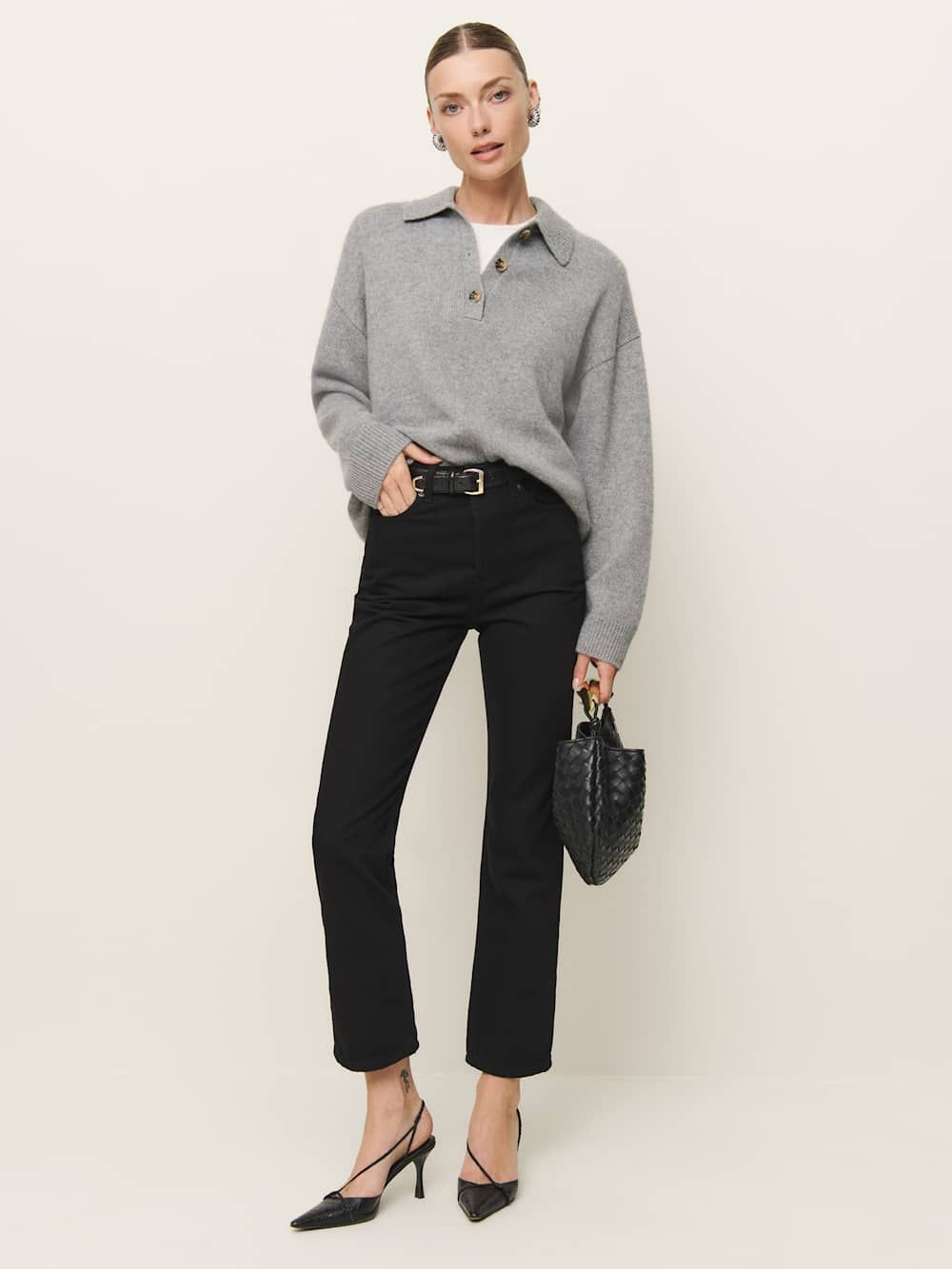 Cynthia High Rise Straight Cropped Jeans