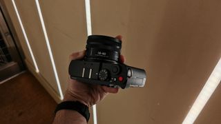 The Lumix 18-40mm kit lens on a Lumix S9