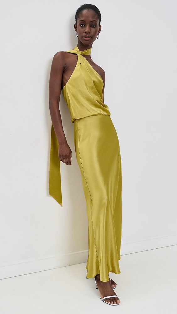 STAUD Estelle Dress - Citron
