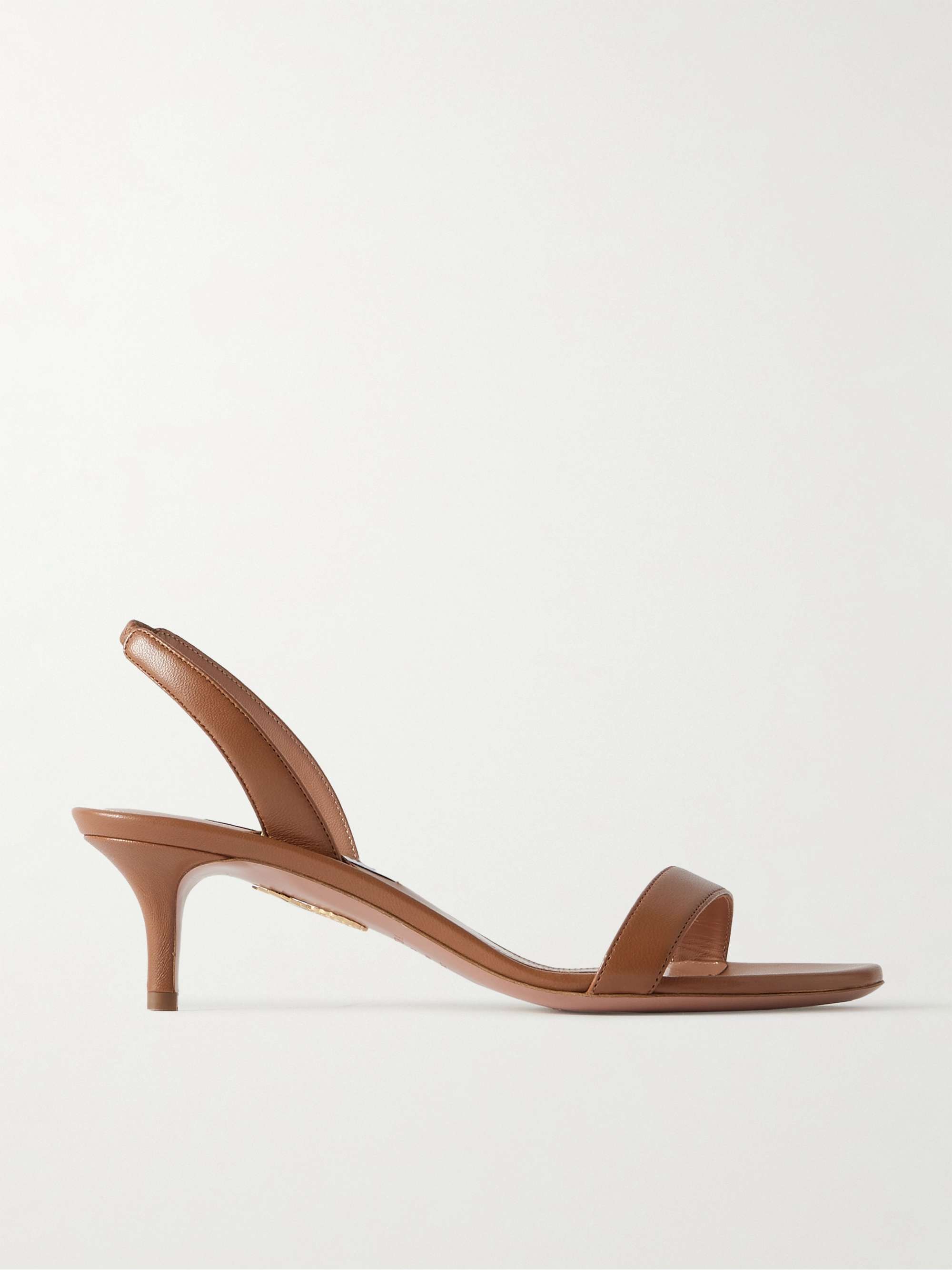 So Nude 50 Leather Slingback Sandals