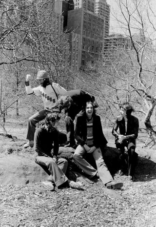 Genesis clown about in Central Park in 1976