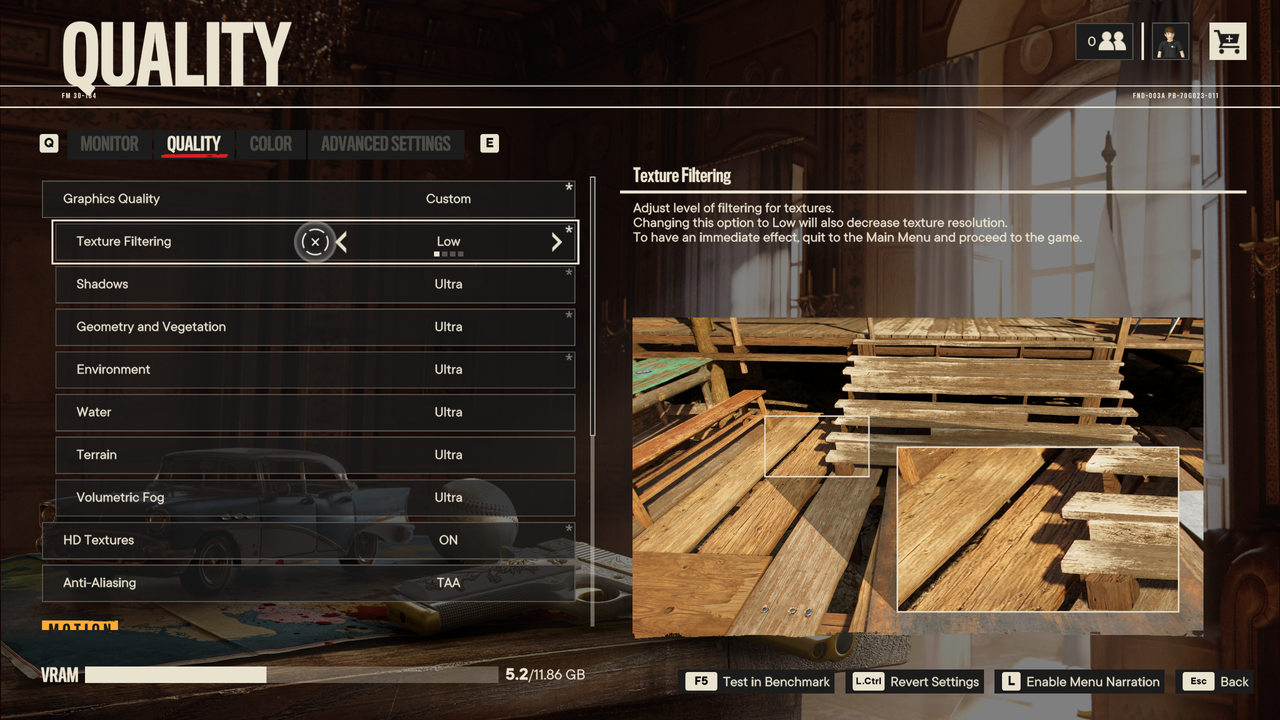 Far Cry 6 settings menu screenshots
