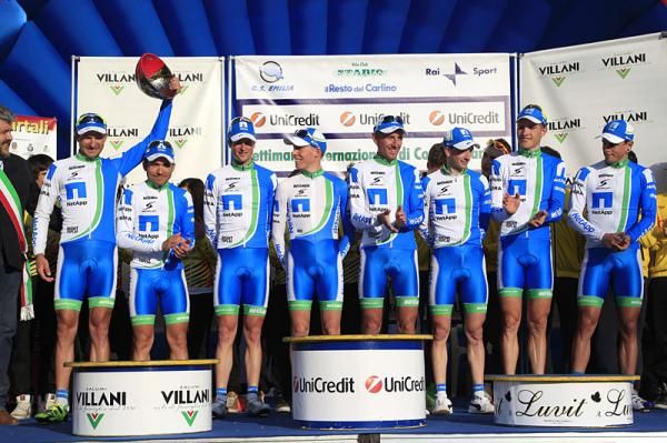 Team NetApp on the podium