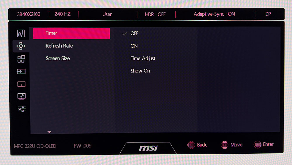 MSI MPG 322UR QD-OLED X24