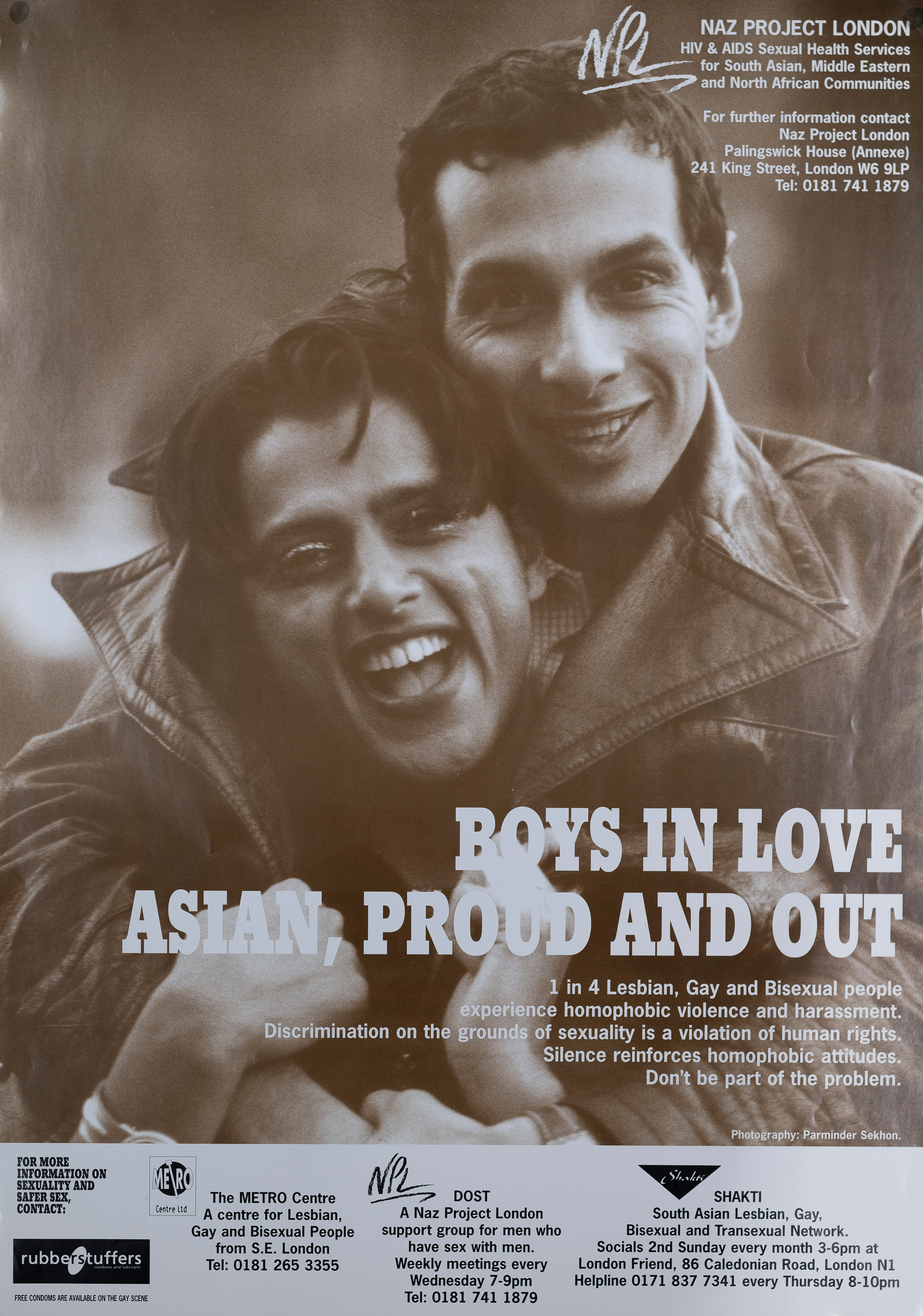 poster of two Asian men, with the words: Boys in love; Asian, proud and out
